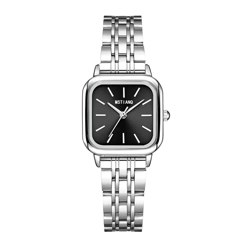 Women's Tonneau Dial Stainless Steel Watch