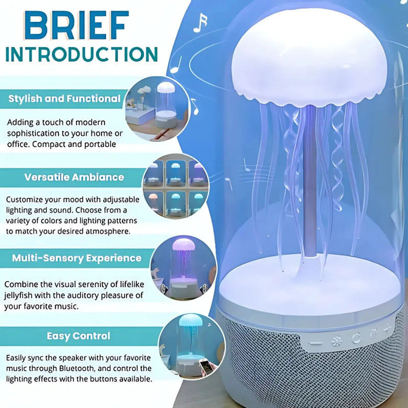 Jellyfish Lamp with Bluetooth Speaker