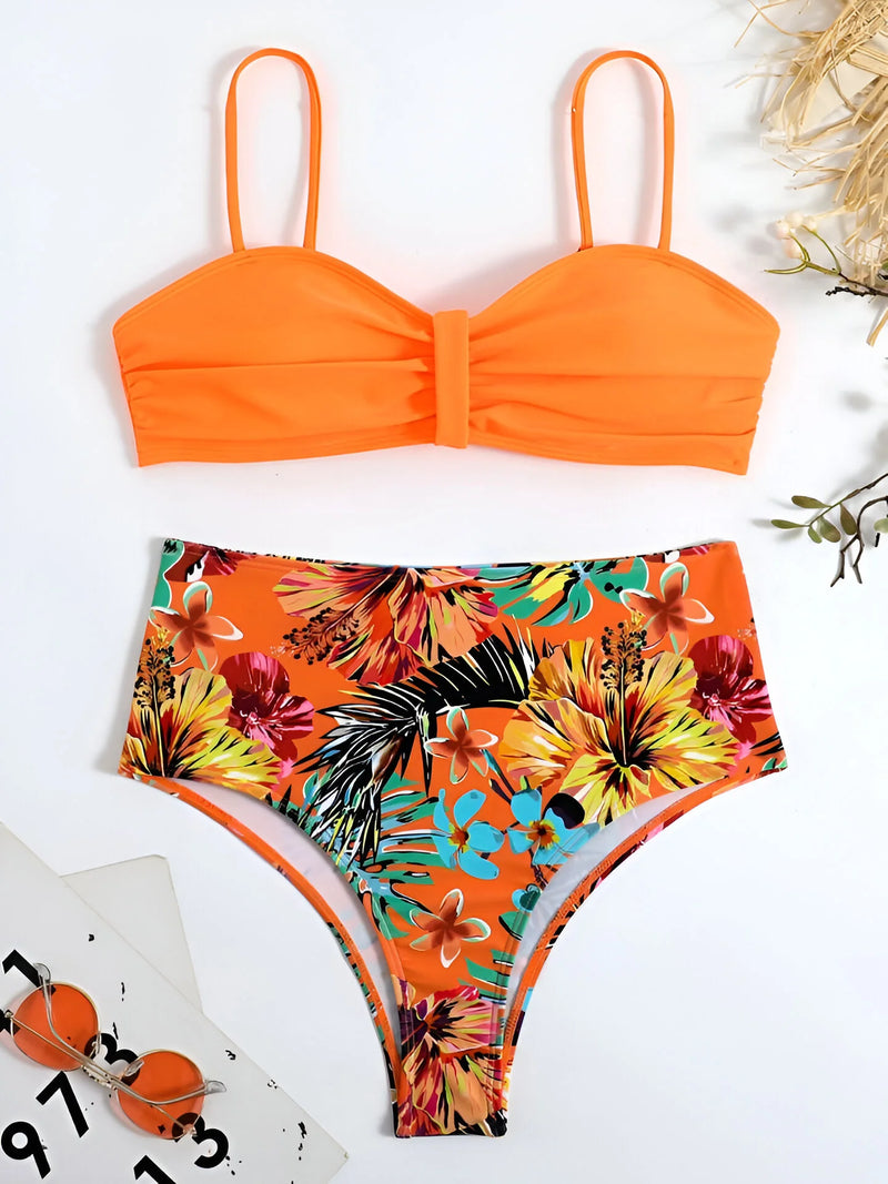 Women's Two-Piece Floral Bikini Swimsuit