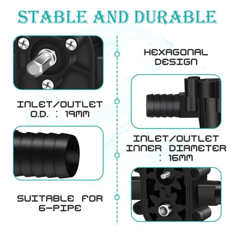 Portable Drill-Operated Liquid Transfer Pump