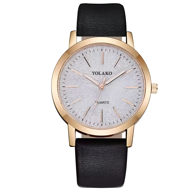 Leather Quartz Watch for Women