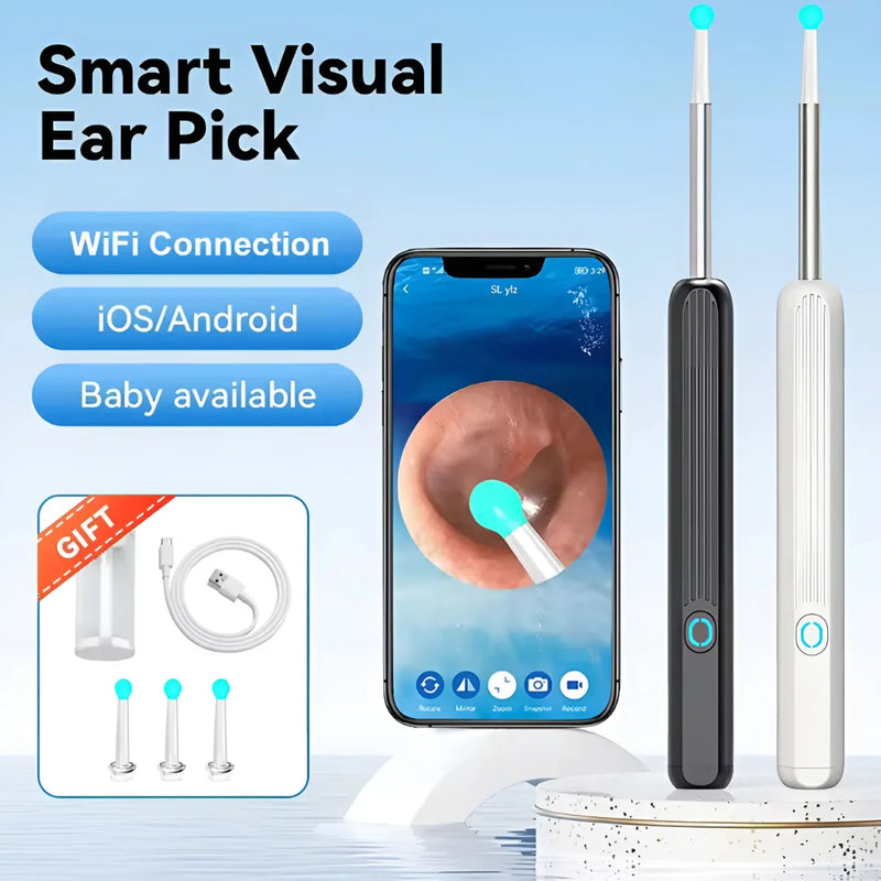 Wireless Ear Wax Cleaner with 1080p Camera