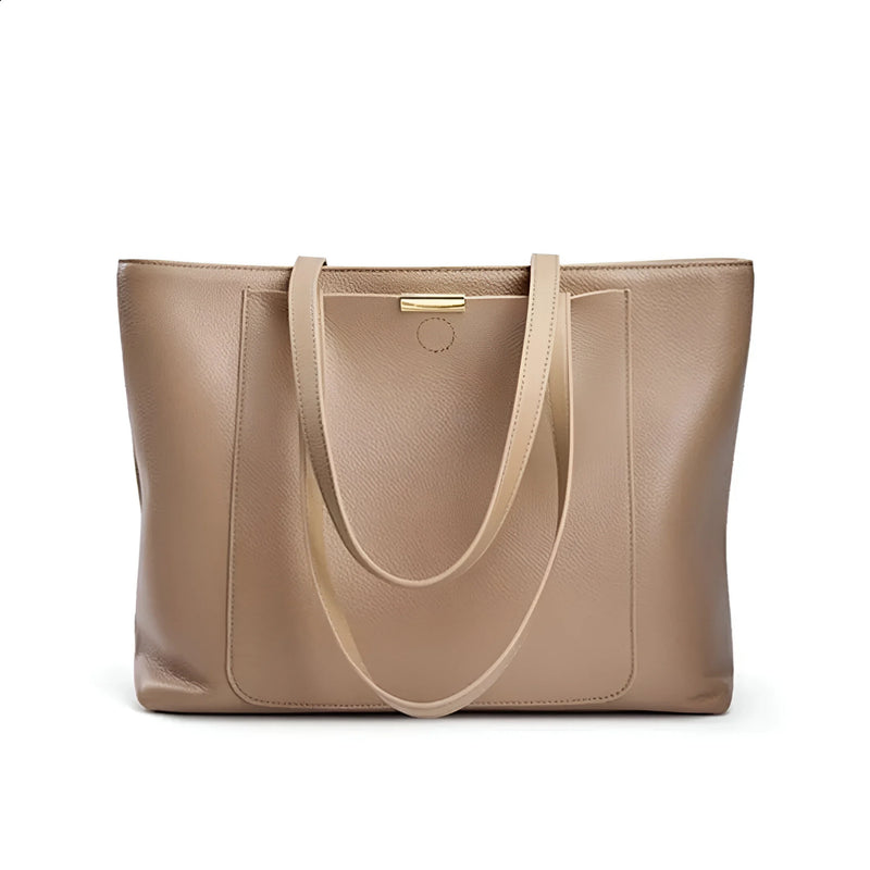 Premium Leather Shoulder Tote Bag