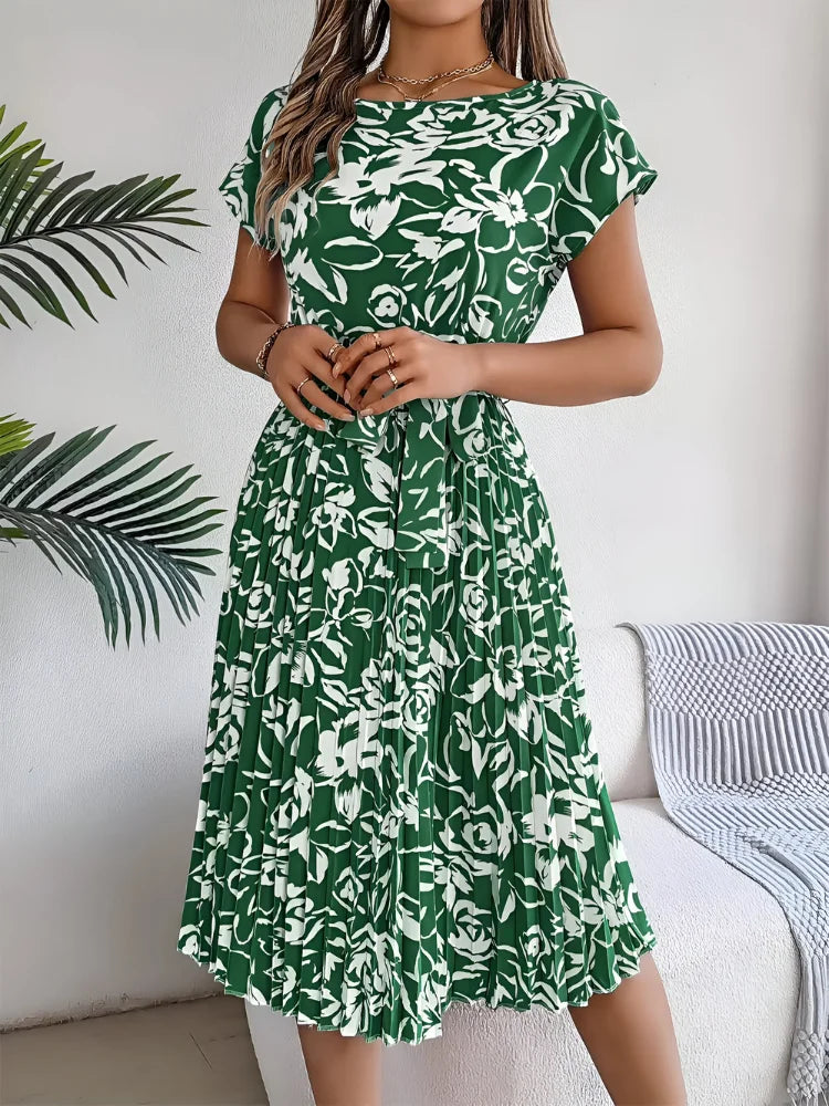 Floral Printed A-Line Dress for Women