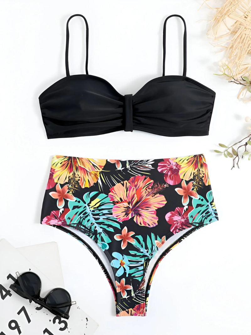 Women's Two-Piece Floral Bikini Swimsuit