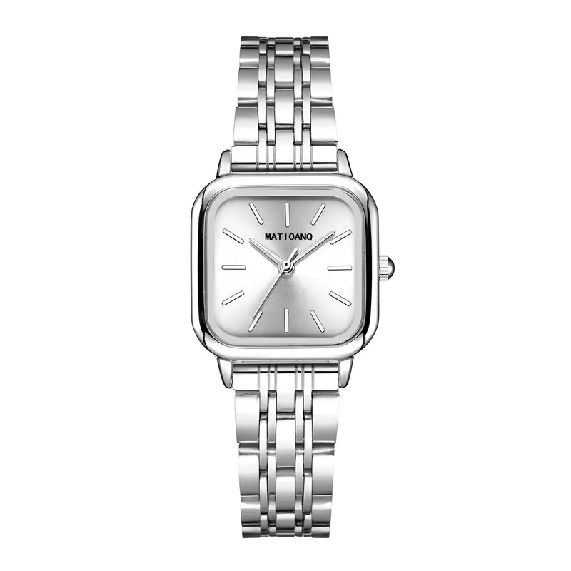 Women's Tonneau Dial Stainless Steel Watch