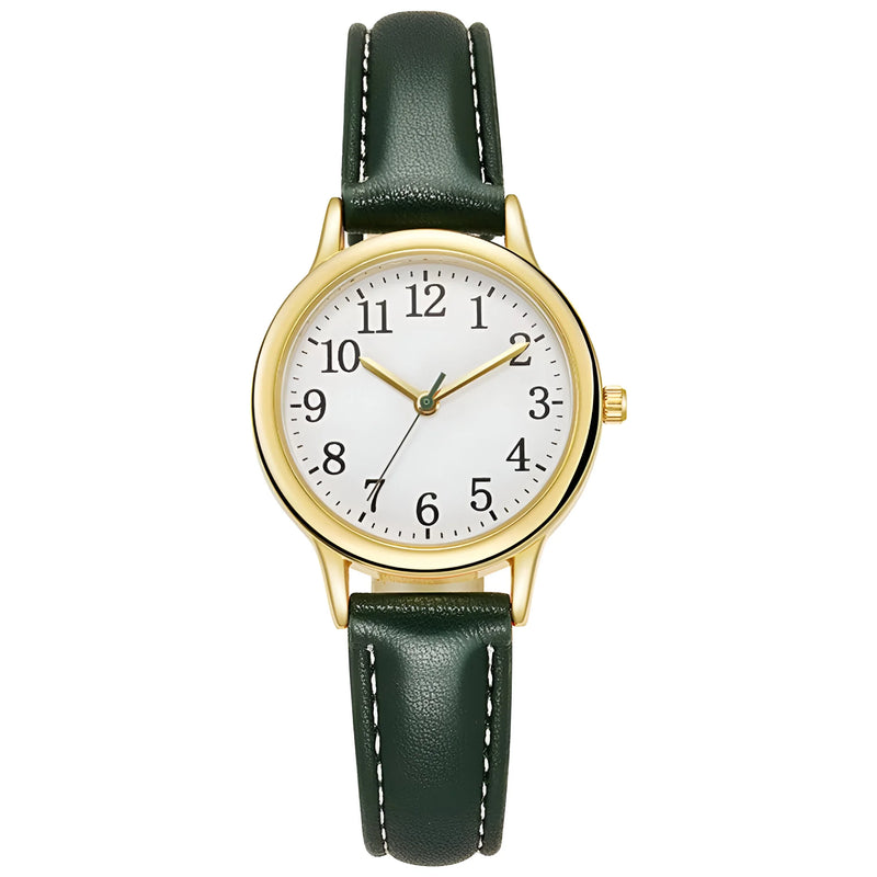 Women's Quartz Watch With Leather Strap