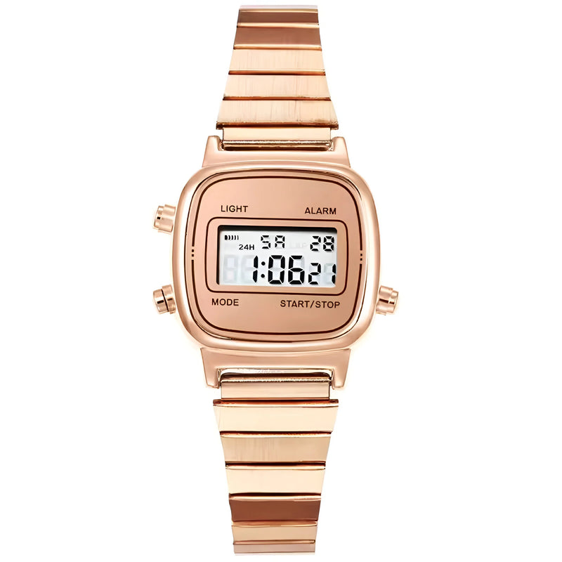 Digital Stainless Steel Watch for Women