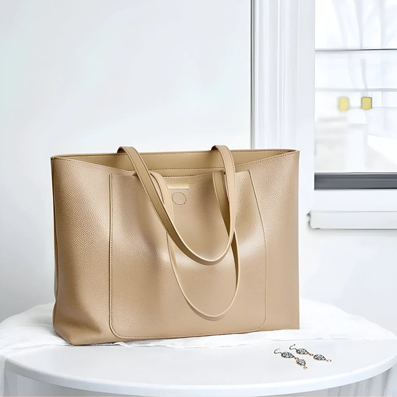 Premium Leather Shoulder Tote Bag