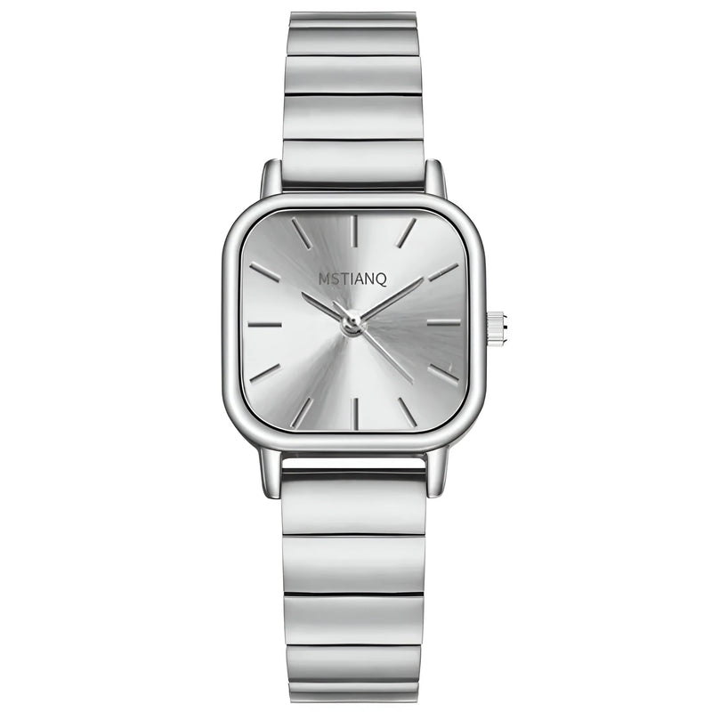 Women's Tonneau Dial Stainless Steel Watch