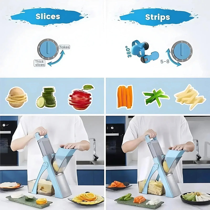 5-in-1 Safe Mandoline Slicer