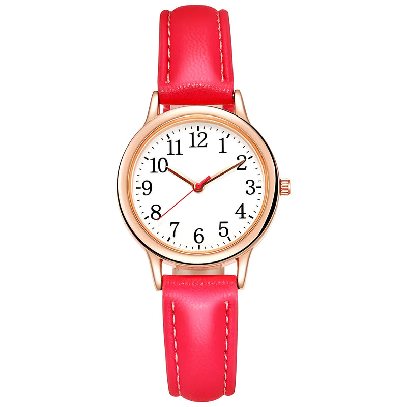 Women's Quartz Watch With Leather Strap