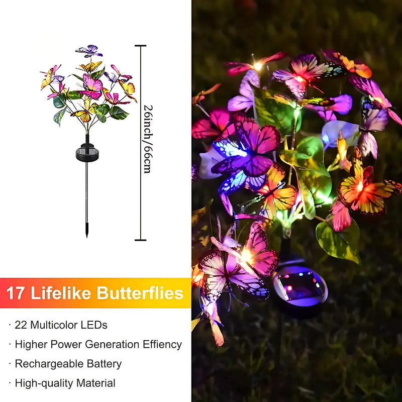 Solar Butterfly Garden Lights