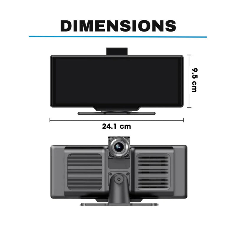 4K Dash Cam with Wireless CarPlay