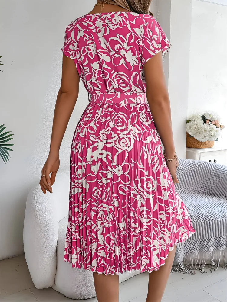 Floral Printed A-Line Dress for Women