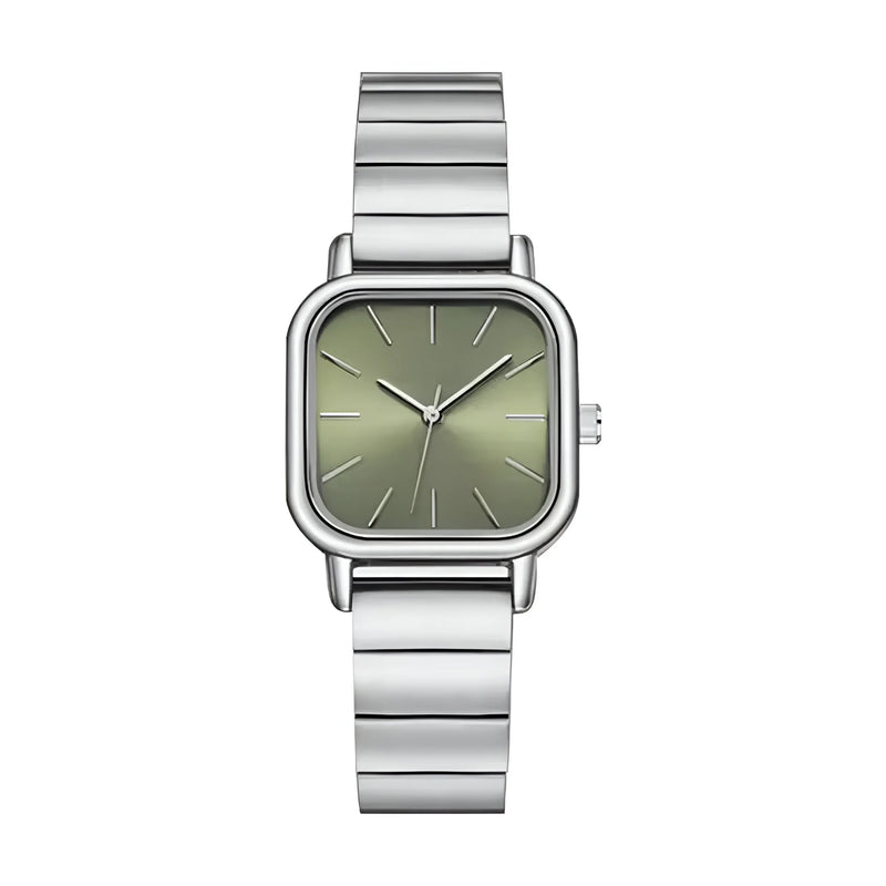 Women's Tonneau Dial Stainless Steel Watch