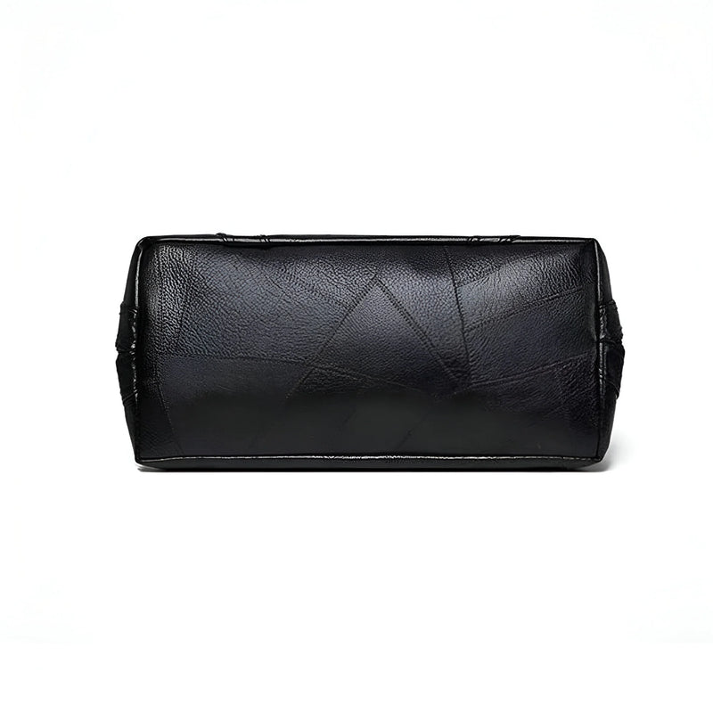 Large Capacity Zipper Shoulder Leather Bag