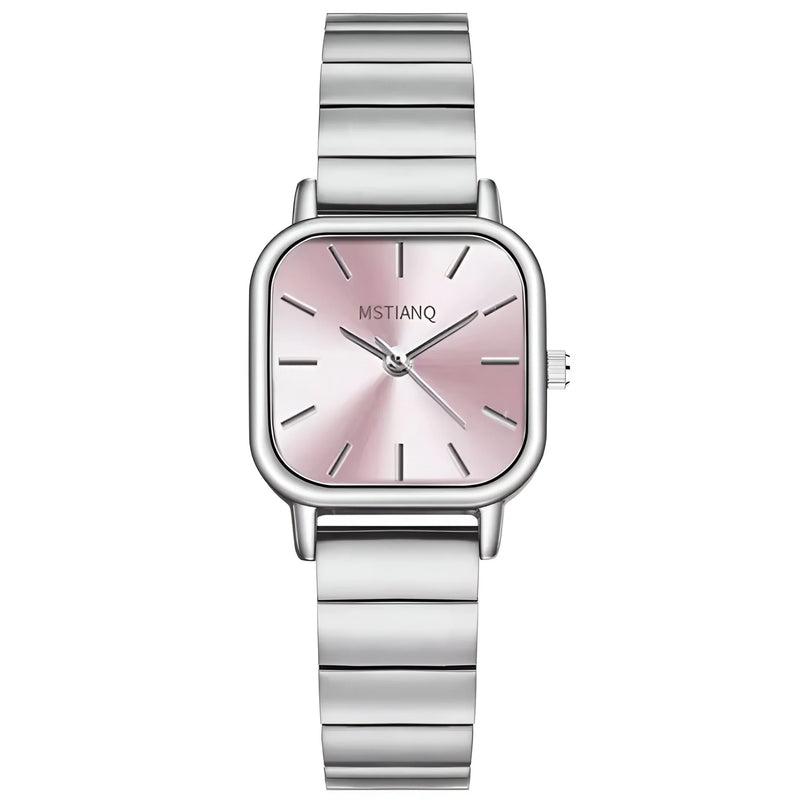 Women's Tonneau Dial Stainless Steel Watch