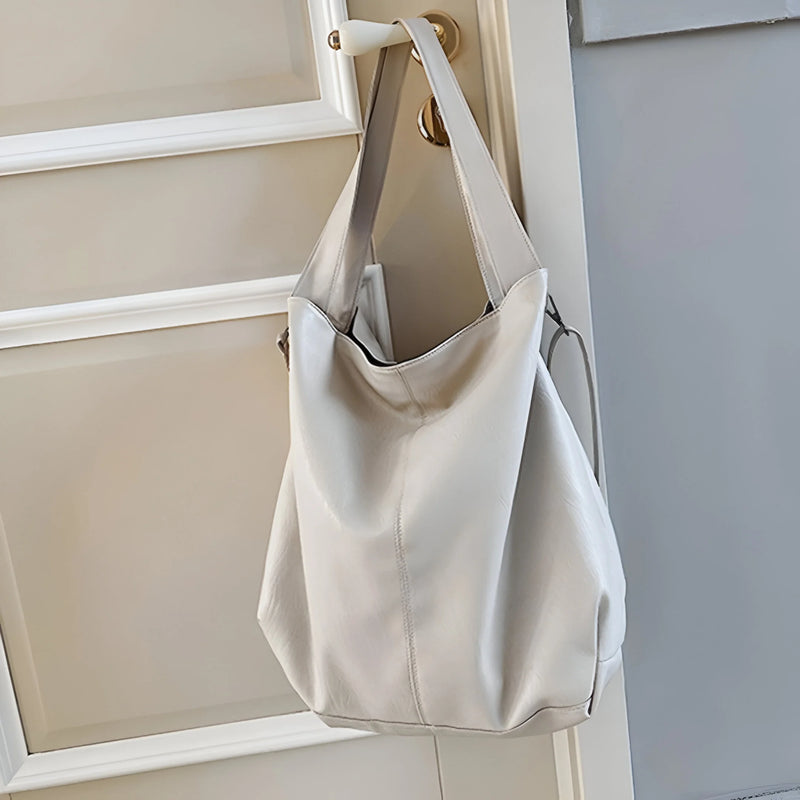 Vintage-Inspired Leather Tote Bag