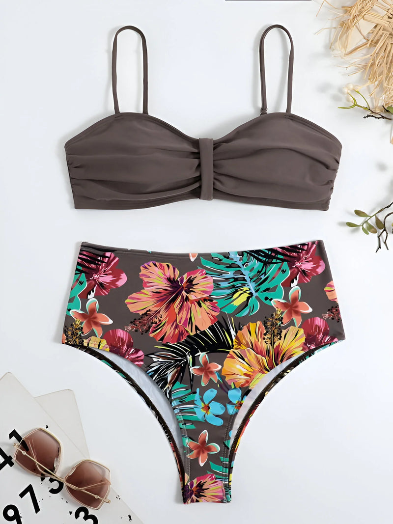 Women's Two-Piece Floral Bikini Swimsuit