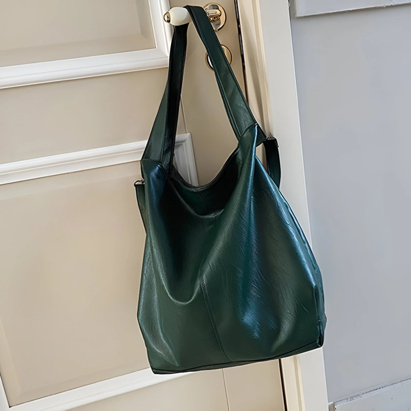 Vintage-Inspired Leather Tote Bag