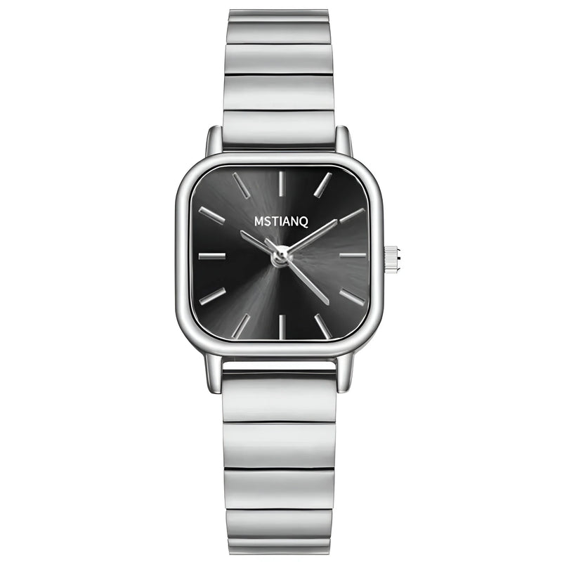 Women's Tonneau Dial Stainless Steel Watch