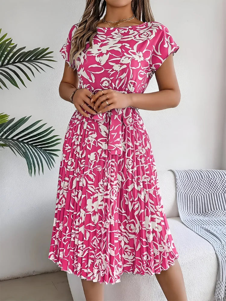 Floral Printed A-Line Dress for Women