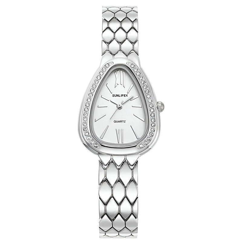 Women's Crystal-Accented Bracelet Watch