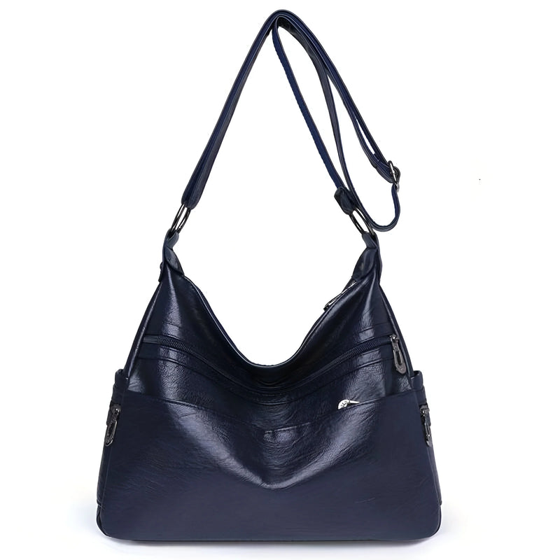 Large Capacity Leather Crossbody Bag