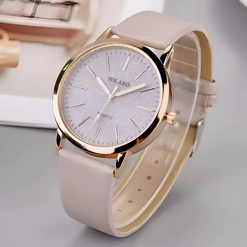 Leather Quartz Watch for Women