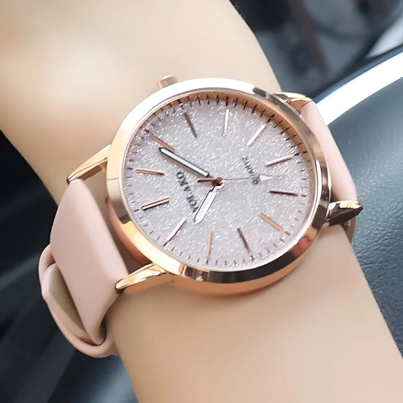 Leather Quartz Watch for Women