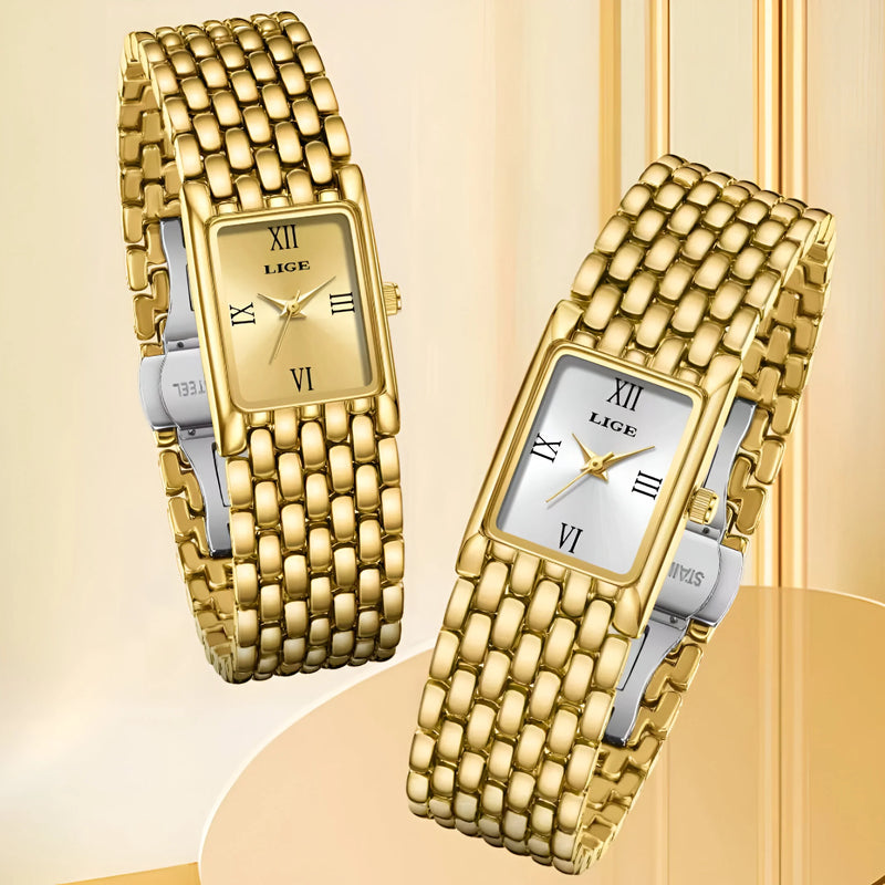 Women's Classic Rectangular Mesh Band Watch