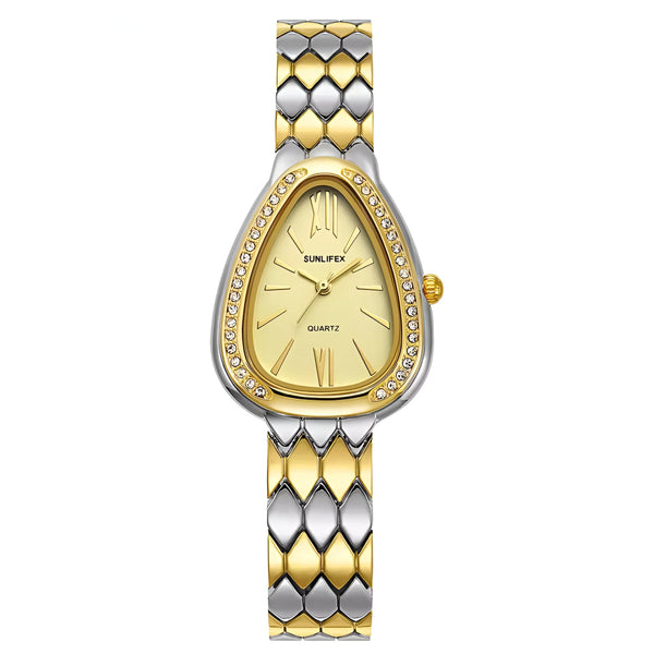 Women's Crystal-Accented Bracelet Watch