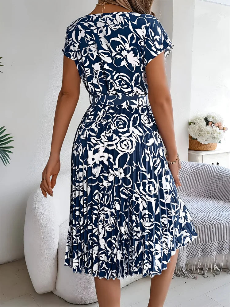 Floral Printed A-Line Dress for Women