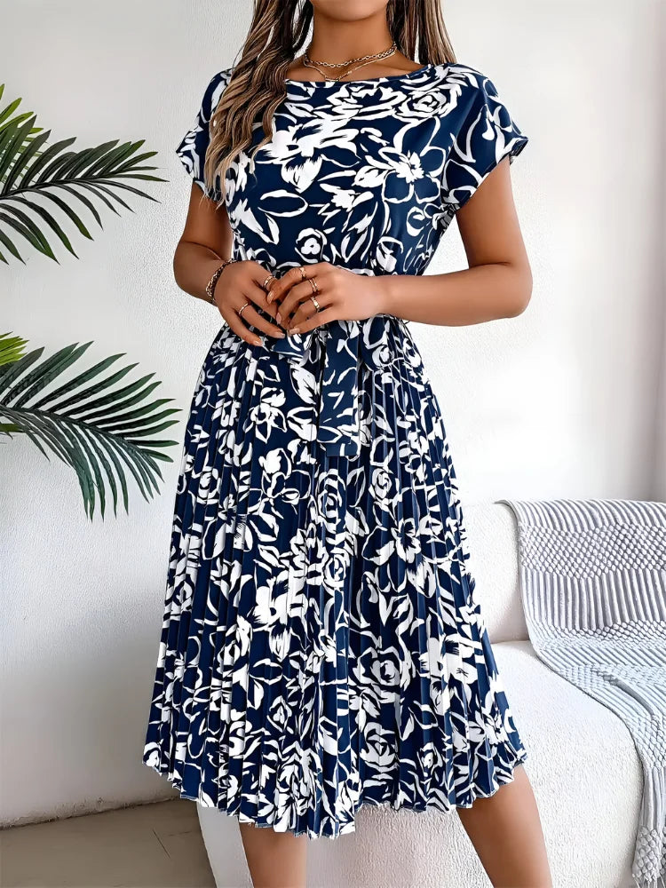 Floral Printed A-Line Dress for Women