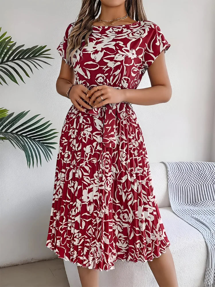 Floral Printed A-Line Dress for Women