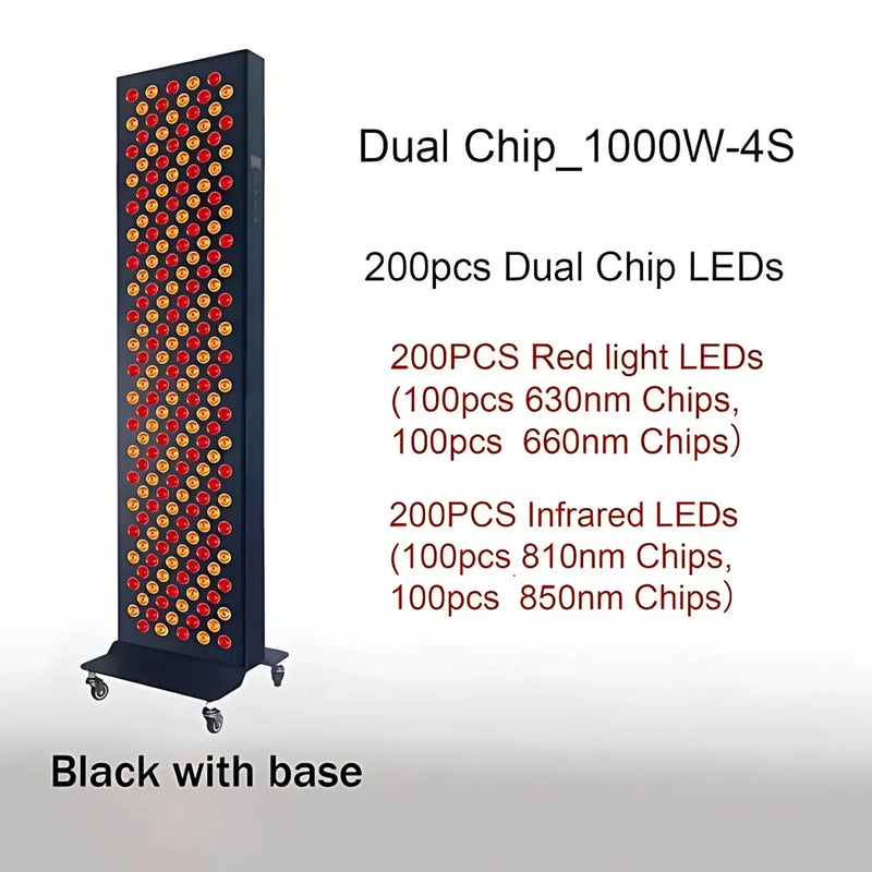 Dual Chip Red Light Therapy Panel 630nm-850nm for Face & Body