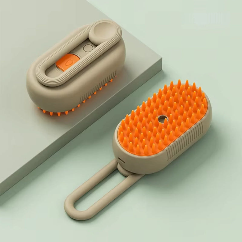 3-in-1 Electric Steam Pet Grooming Brush