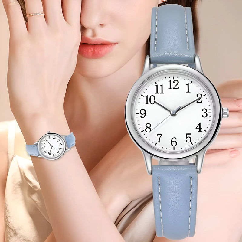 Women's Quartz Watch With Leather Strap