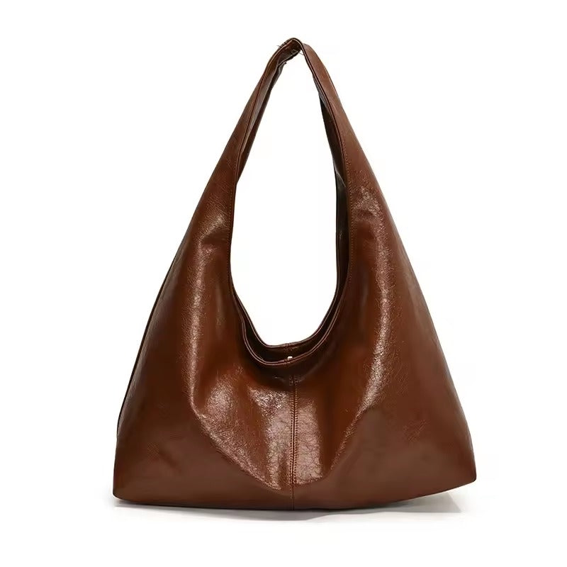 Sculptural Leather Shoulder Bag