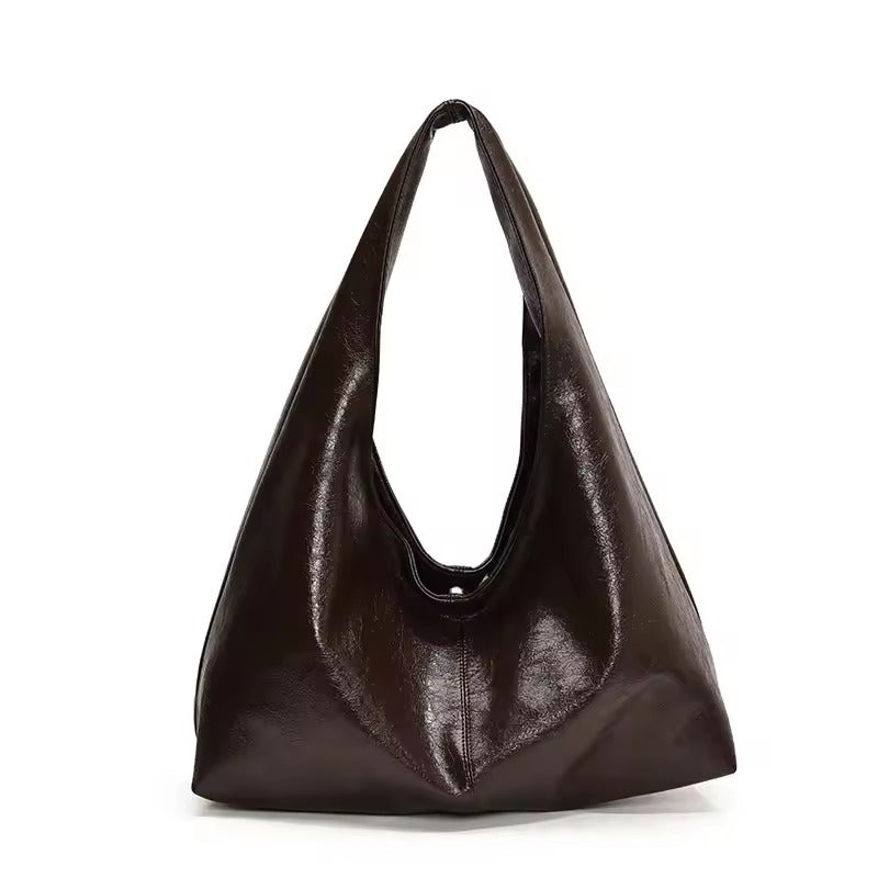 Sculptural Leather Shoulder Bag