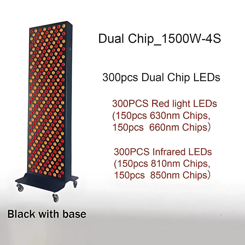 Dual Chip Red Light Therapy Panel 630nm-850nm for Face & Body