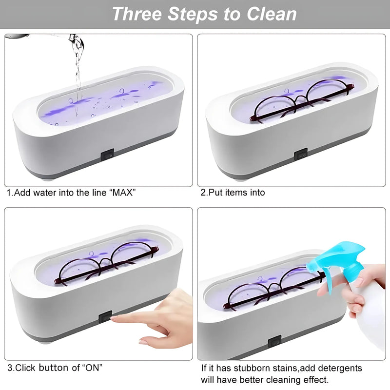 Portable Ultrasonic Jewelry Cleaner