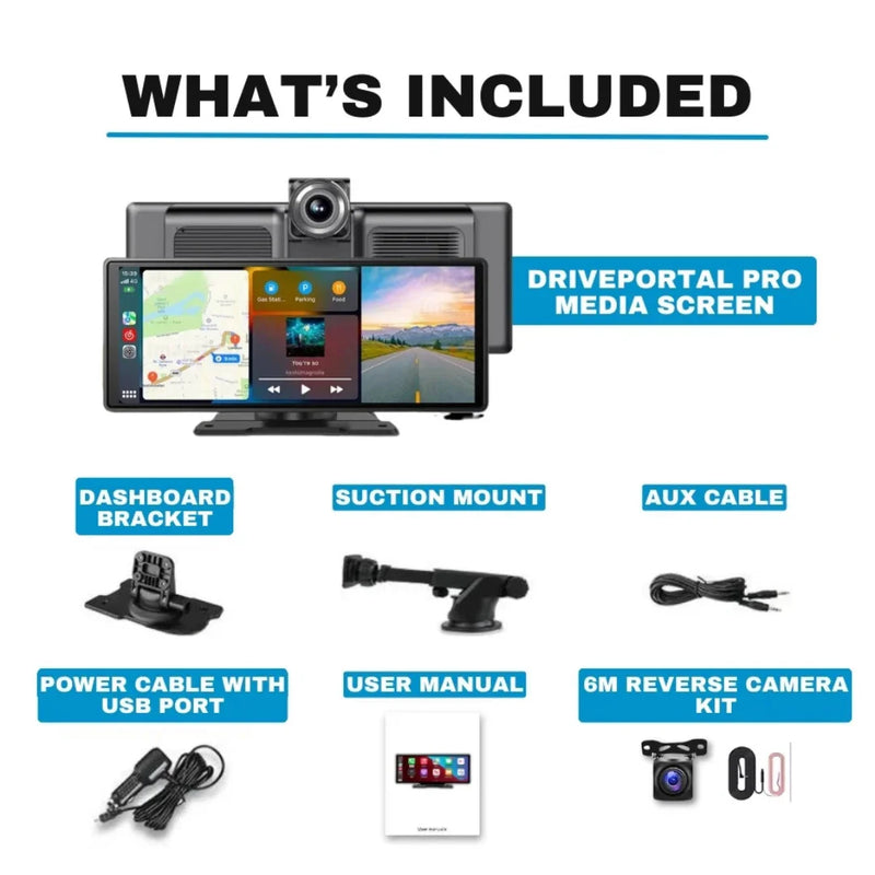 4K Dash Cam with Wireless CarPlay