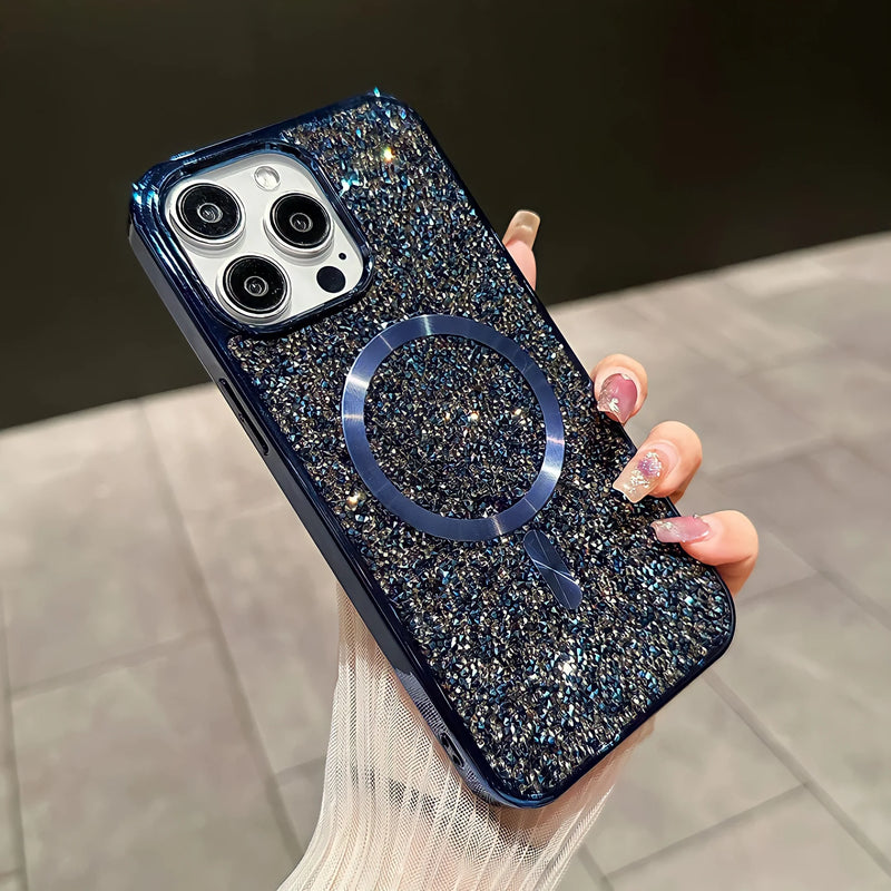 Glitter Phone Case with Magnetic Compatibility