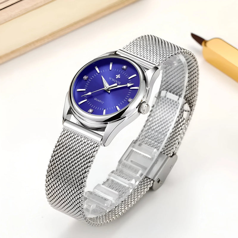 Women's Stainless Steel Mesh Watch