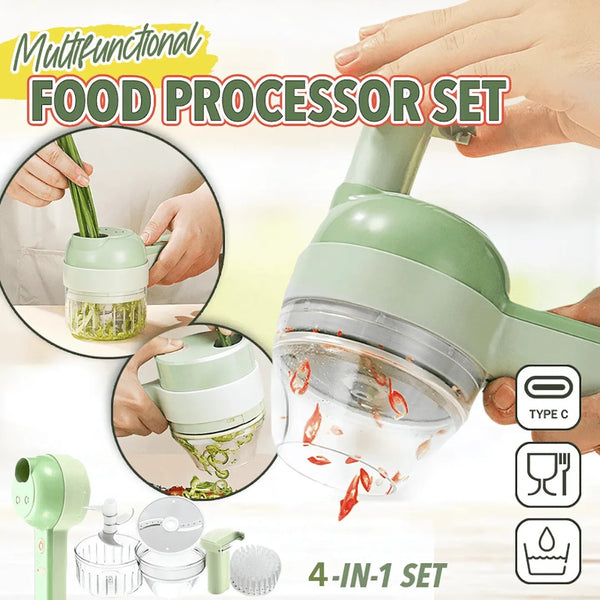 4-in-1 Multifunctional Electric Food Processor