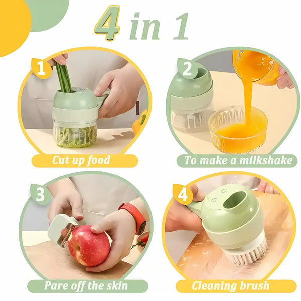 4-in-1 Multifunctional Electric Food Processor