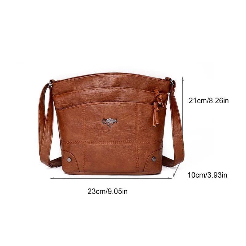 Multi Large Capacity Leather Handbag