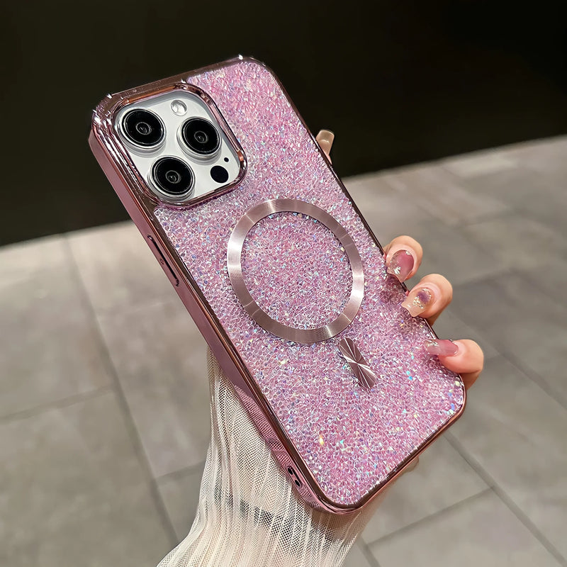 Glitter Phone Case with Magnetic Compatibility